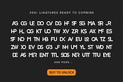 Hundred Ligatture Logo Font, a Sans Serif Font by Patria Ari (P4tcreativa) (Thumbnail 8 of 9)