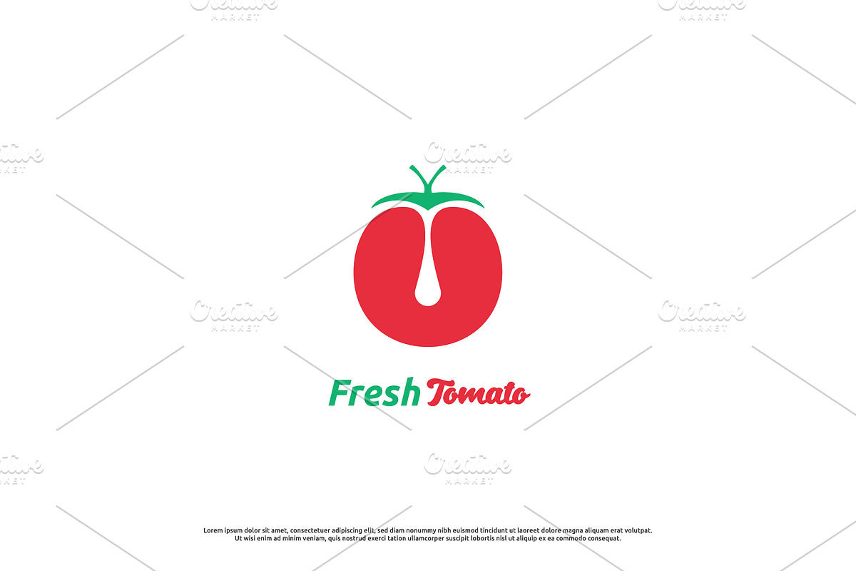 Tomato Vegetable Logo Design Icon, a Branding & Logo Template by Morvana Crew