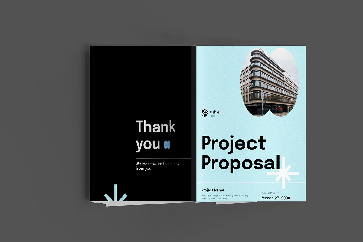 Blue Project Proposal, a Stationery Template by Neermana (Photo 9 of 10)