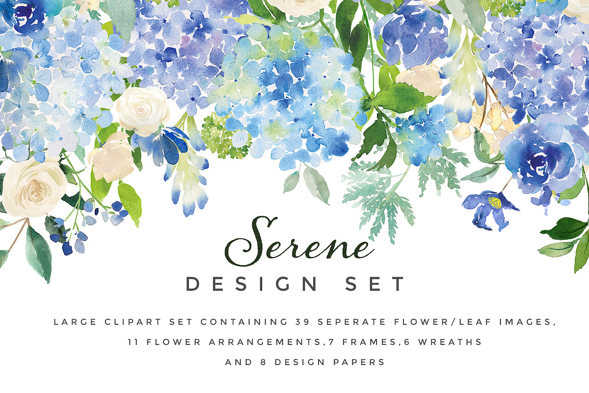 Serene Flower Clipart Set, an Illustration by Twigs and Twine (Photo 10 of 10)