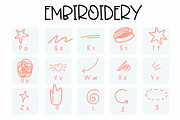 Embroidery | Symbols Fonts, a Symbol Font by Sirinart (Thumbnail 5 of 13)