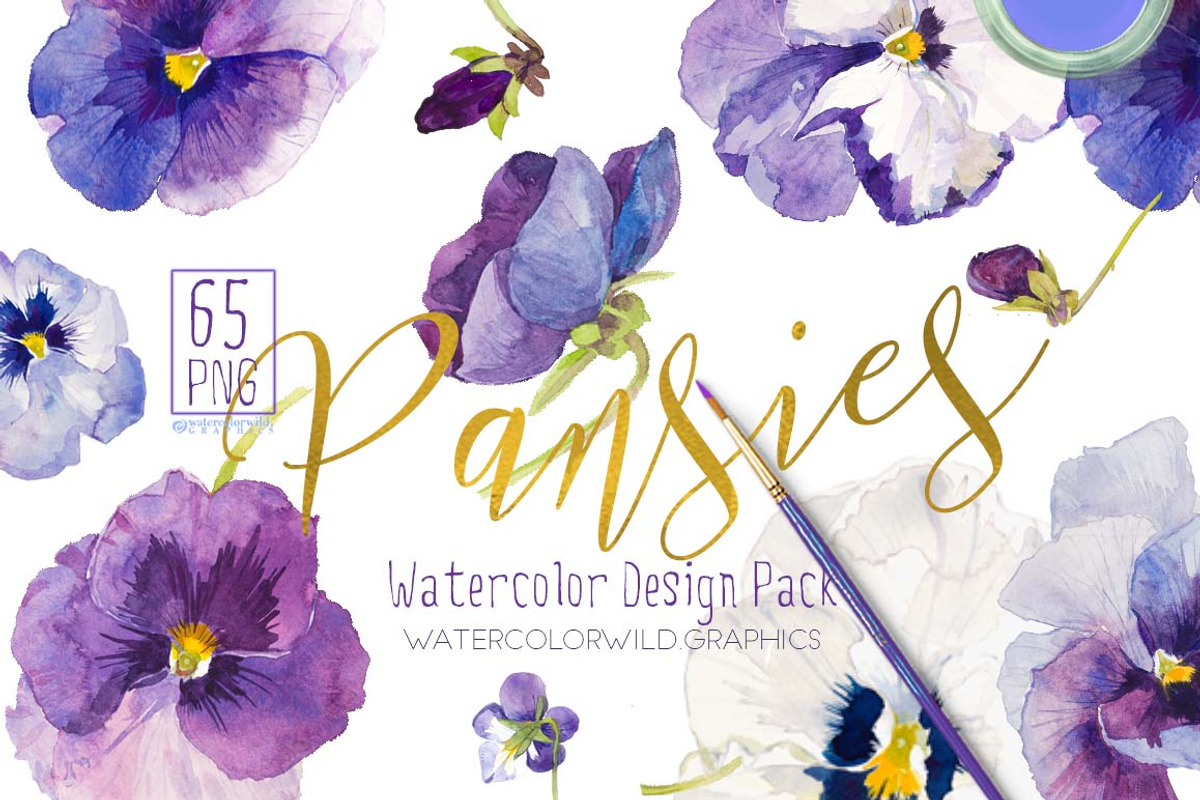 BUNDLE BLUE Florals -85%, an Illustration by watercolorwild.graphics (Photo 8 of 11)