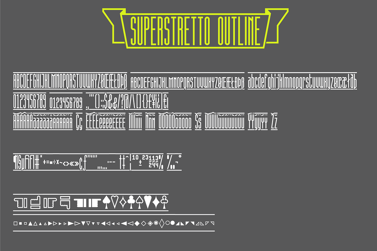 Superstretto Family banner font, a Sans Serif Font by Bellini studio (Photo 8 of 17)