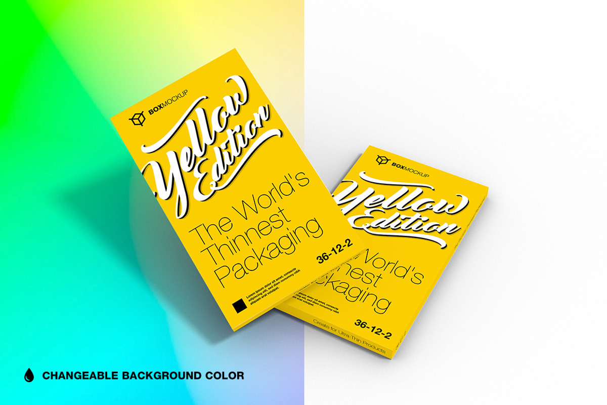 36.21.2 Super Thinner Box Mockup, a Packaging Mockup by PremiumGoods (Photo 1 of 3)