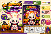 Halloween Cutie Animals Color Book, an Animal Illustration by Design Zone (Thumbnail 4 of 7)