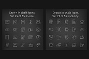 1100 Chalkboard vector icons pack, an Outline Icon by Visual Generation (Thumbnail 15 of 31)