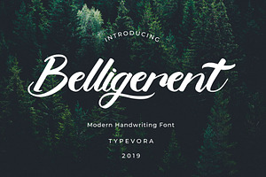 Belligerent Script Style