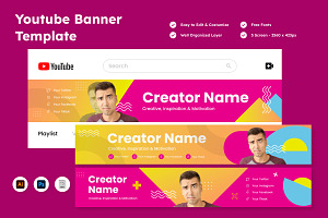 YouTube Banner Template V2