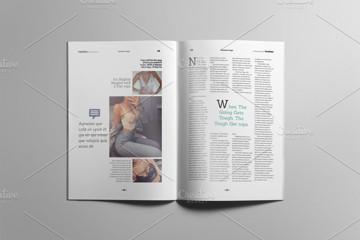 The Best Fashion Magazne Layout, a Magazine Template by Swayang (Photo 18 of 23)