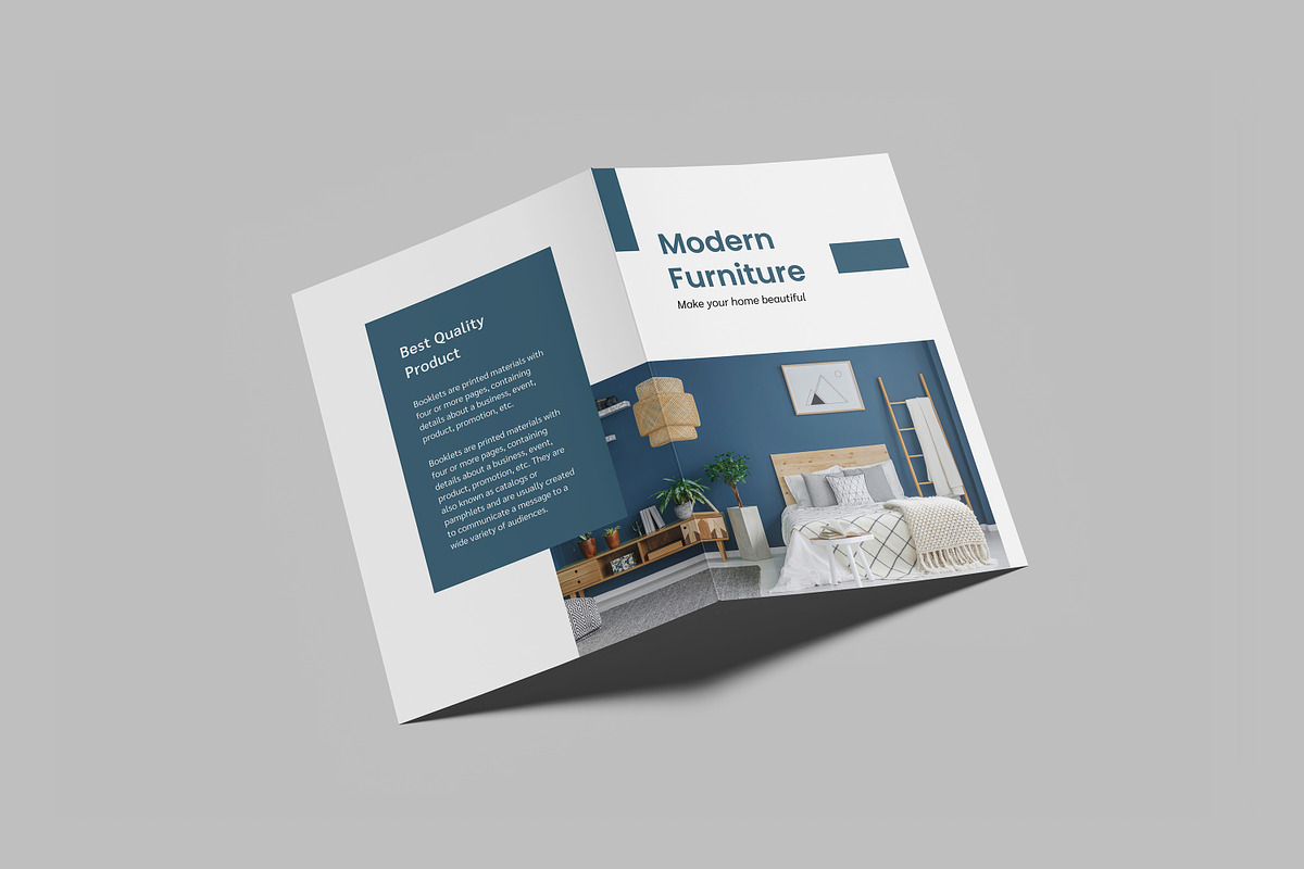 A5 Bifold Brochure Mockup, a Print Template by mahremdesign (Photo 7 of 14)