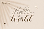 Dominica Calligraphy Script, a Script Font by Idea Studio (Thumbnail 8 of 12)