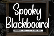 Spooky Blackboard | Script Font, a Script Font by Scratchones (Thumbnail 1 of 8)