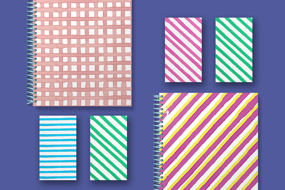 Watercolor Stripe Pack, a Pattern Graphic by Qamber Designs & Media (Photo 2 of 4)