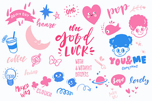 Good Luck - Retro Pop Stickers