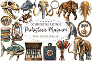 Victorian Prehistoric Museum Clipart, a Seasonal Illustration by designcity5 (Thumbnail 1 of 5)