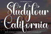 Studytour California, a Handwritten Font by InermediaSTUDIO (Thumbnail 1 of 8)