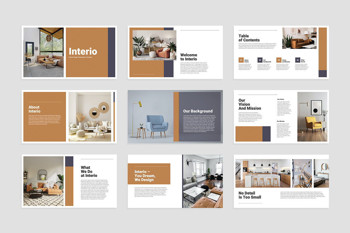 Interior Design Keynote Template, a Presentation Template by Flat Icons (Photo 3 of 4)