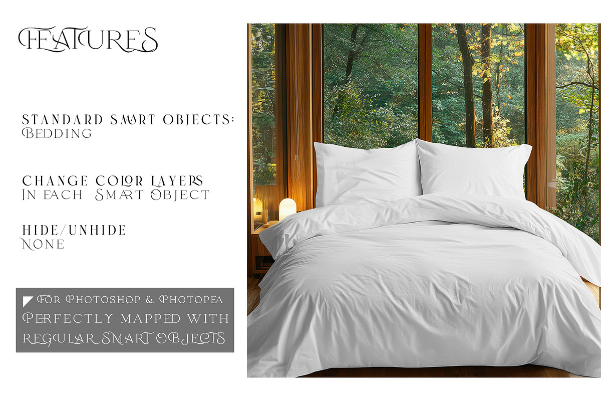Chalet Bedding Mockups, a Product Mockup by mock-ups (Photo 3 of 12)