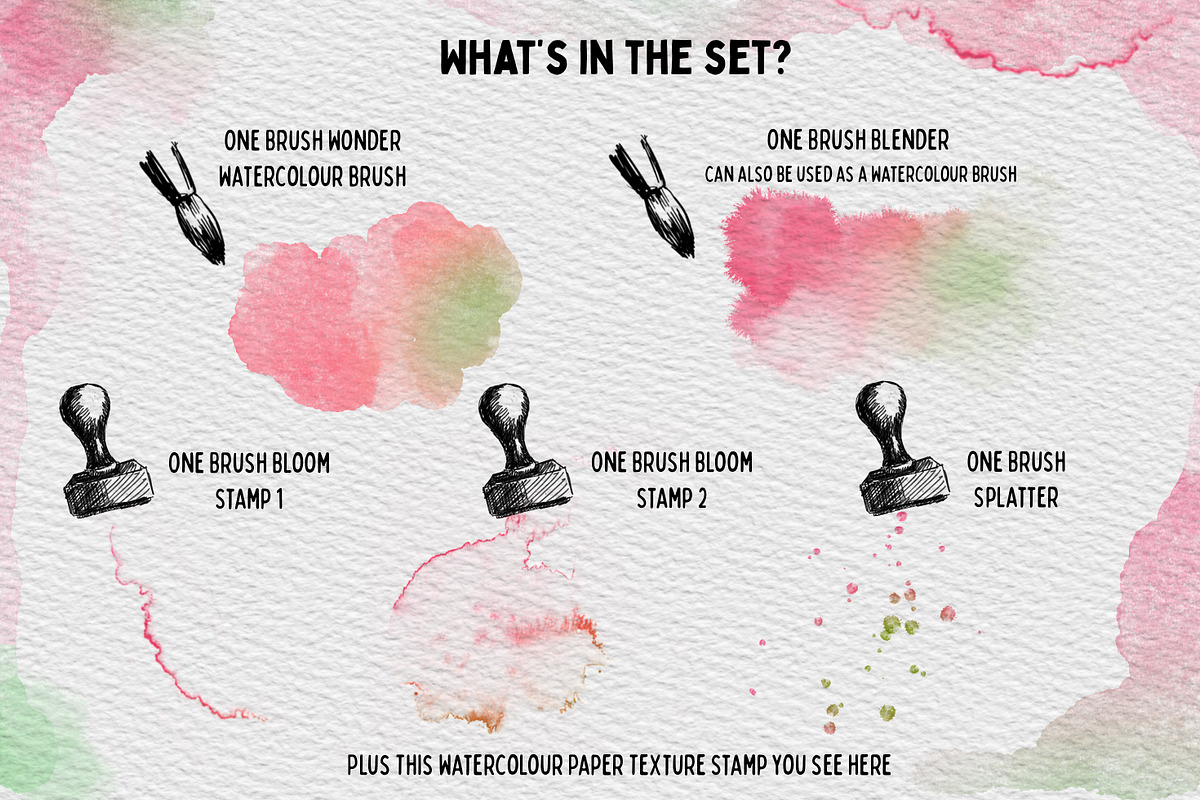 One Brush Wonder Watercolour, a Brush Add-On by SketchWerx (Photo 3 of 12)