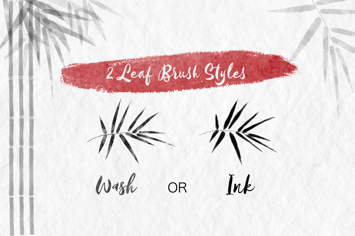 Bamboo Brush Stamp for Procreate, a Brush Add-On by The Botanical Planet (Photo 3 of 4)