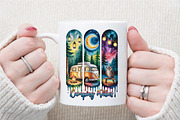 Camping Vibes Brushstroke Sublimatio, an Illustration by Sublimation Artist (Thumbnail 5 of 9)