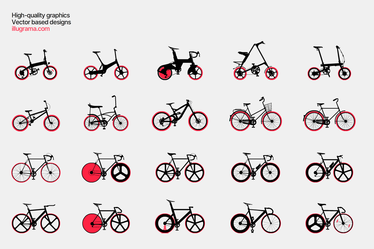 Bicycles - Modern Graphics, an Illustration by illugrama (Photo 4 of 6)
