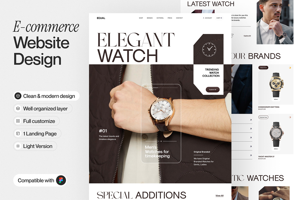 E-commerce Landing Page, a Websites & App Template by sajon.co