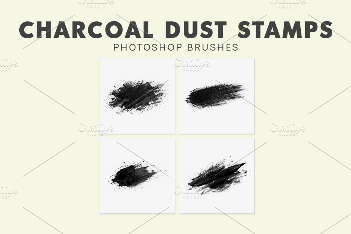 Charcoal Dust Photoshop Brushes, a Brush Add-On by AB-TheDesigner (Photo 4 of 4)