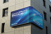 Corner Billboard Mockup, a Product Mockup by Pitchlook.Studio (Thumbnail 1 of 3)