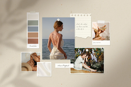 Mood Board Mockup, a Card Template by BrandPacks
