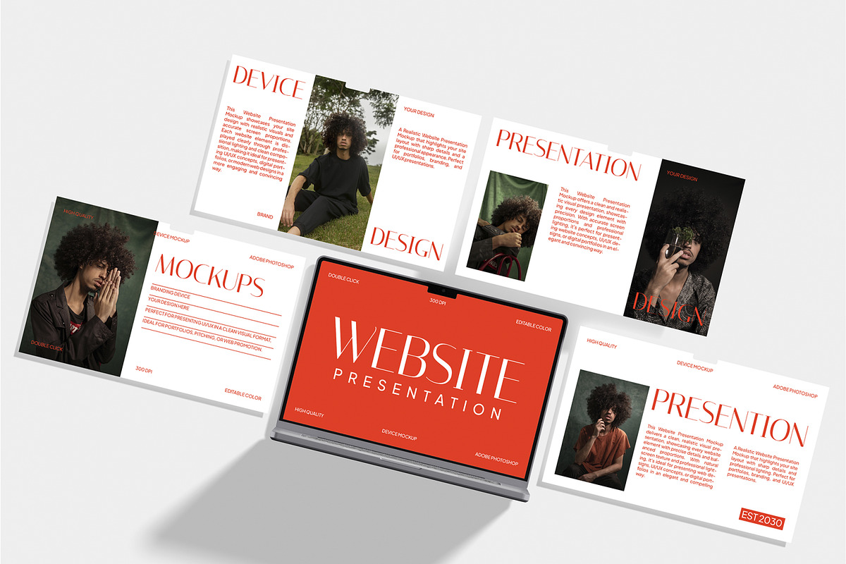 Website Presentation Mockup, a Wearable Device Mockup by Unerispace (Photo 2 of 5)