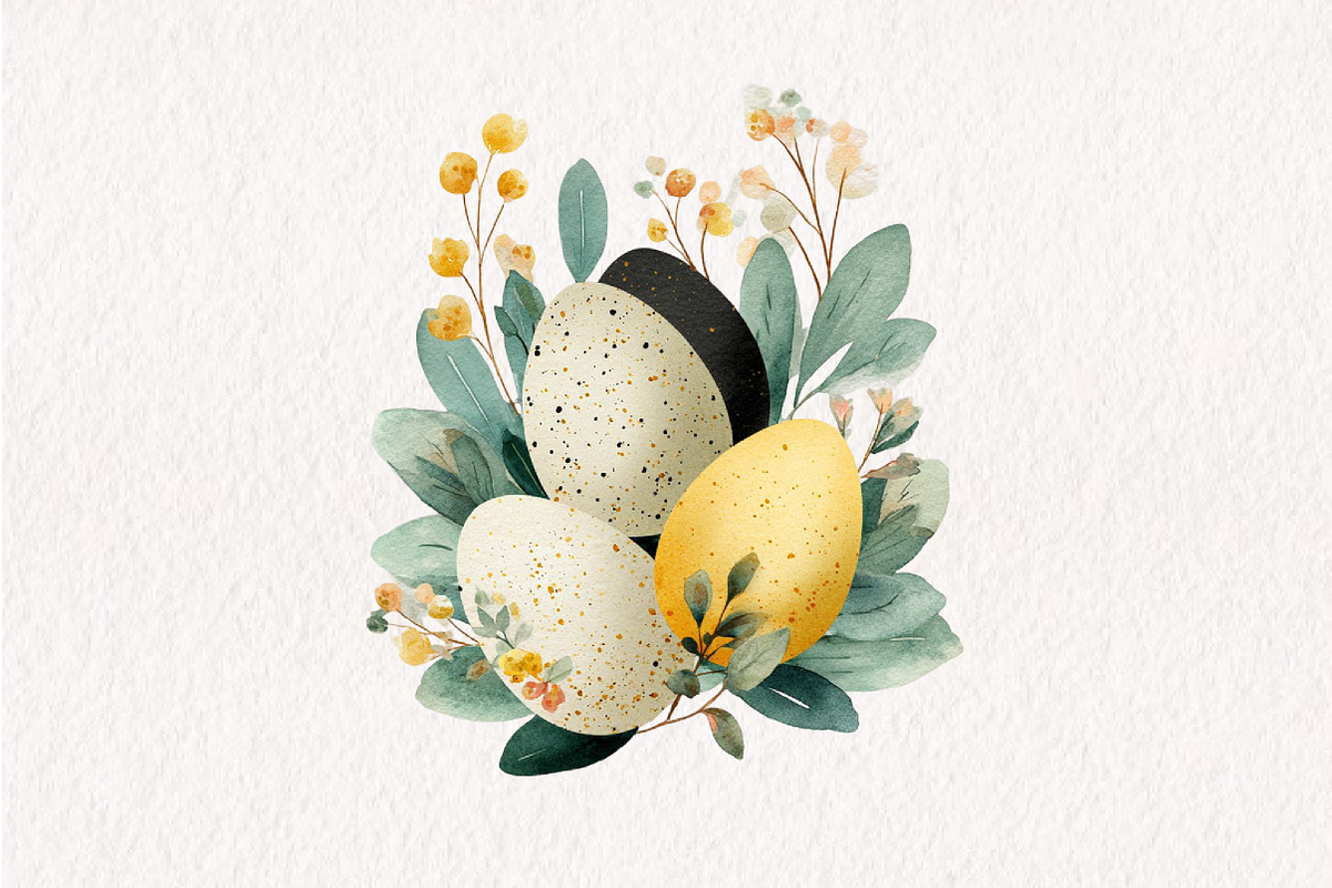 Watercolor Easter Clipart, an Illustration by CreationArt (Photo 10 of 10)