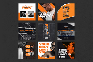 Boxing Instagram Templates