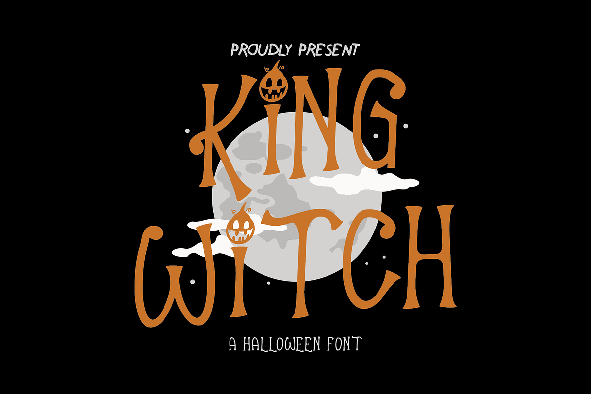 King Witch | Halloween Font, a Handwritten Font by Berdansabersama (Photo 1 of 8)