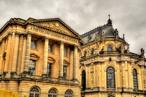 The aile gabriel and the royal chape stock photo containing chapel and palace, an Architecture Photo by Leonid Andronov