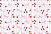 Cherry Gift Bag and Card Set - Pink, an Illustration by Celine Gift Studio (Thumbnail 1 of 3)