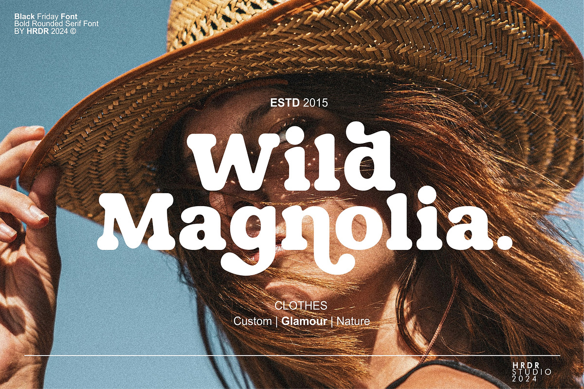 Black Friday - Bold Serif Font, a Serif Font by HRDR (Photo 3 of 11)