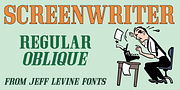 Screenwriter JNL, a Serif Font by Jeff Levine Fonts (Thumbnail 1 of 5)