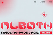 Alboth Blur, a Sans Serif Font by Craft Supply Co. (Thumbnail 1 of 8)