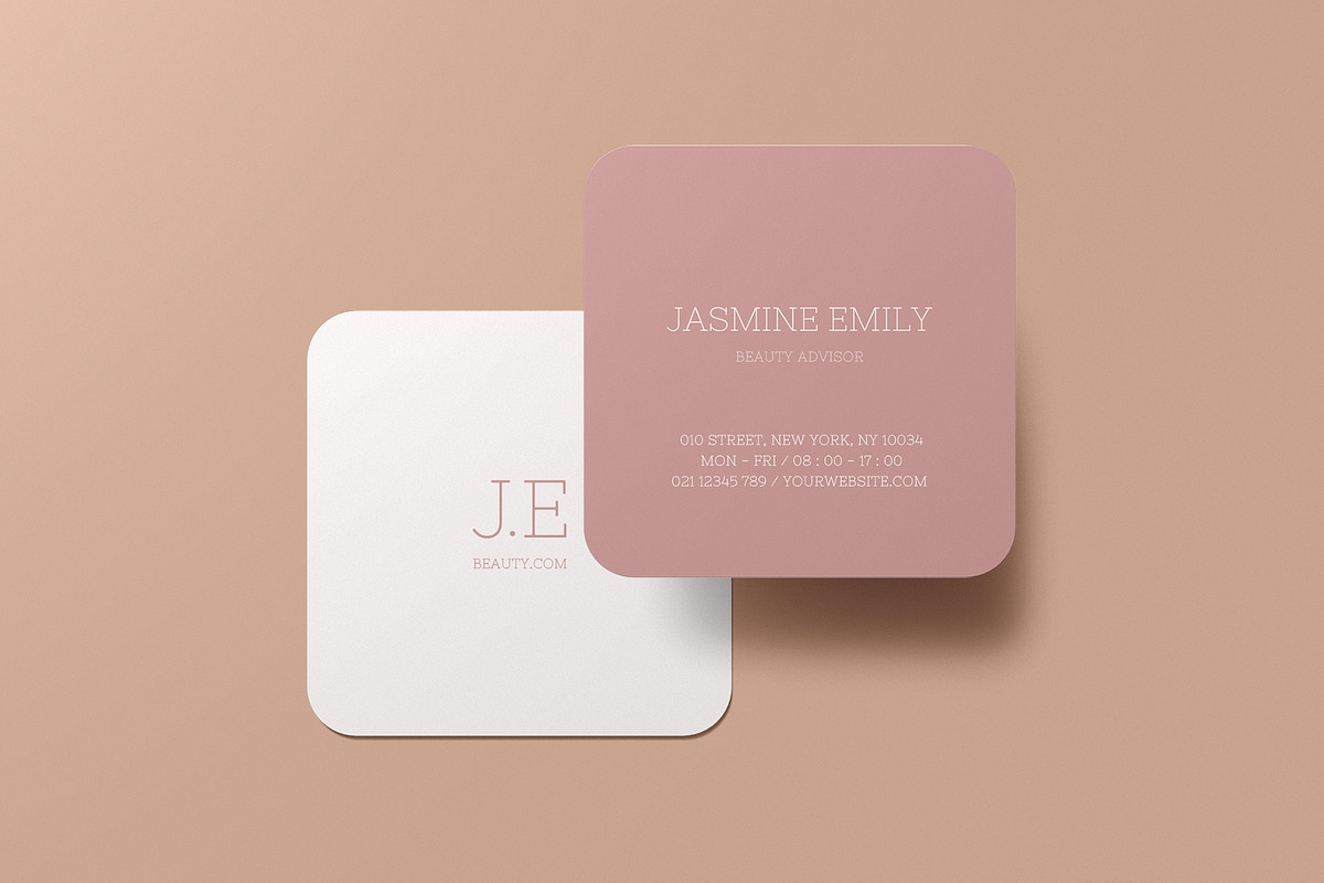 Square Business Card Mockup, a Books & Magazine Mockup by Mockup Supper (Photo 8 of 10)