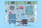 Tools & Equipment flat landing icons, an Icon by EpicShop (Thumbnail 3 of 3)