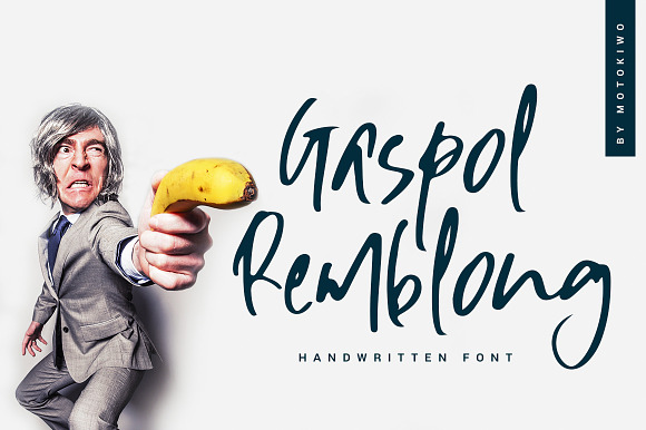 Gaspol Remblong - Handwritten Font preview 8