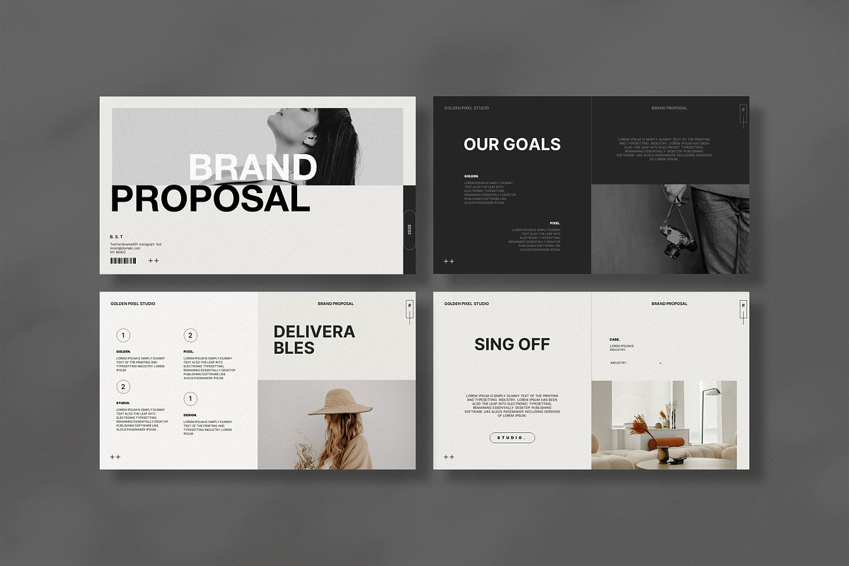 Brand Proposal Template, a Presentation Template by GoldenPixelStudio (Photo 4 of 10)