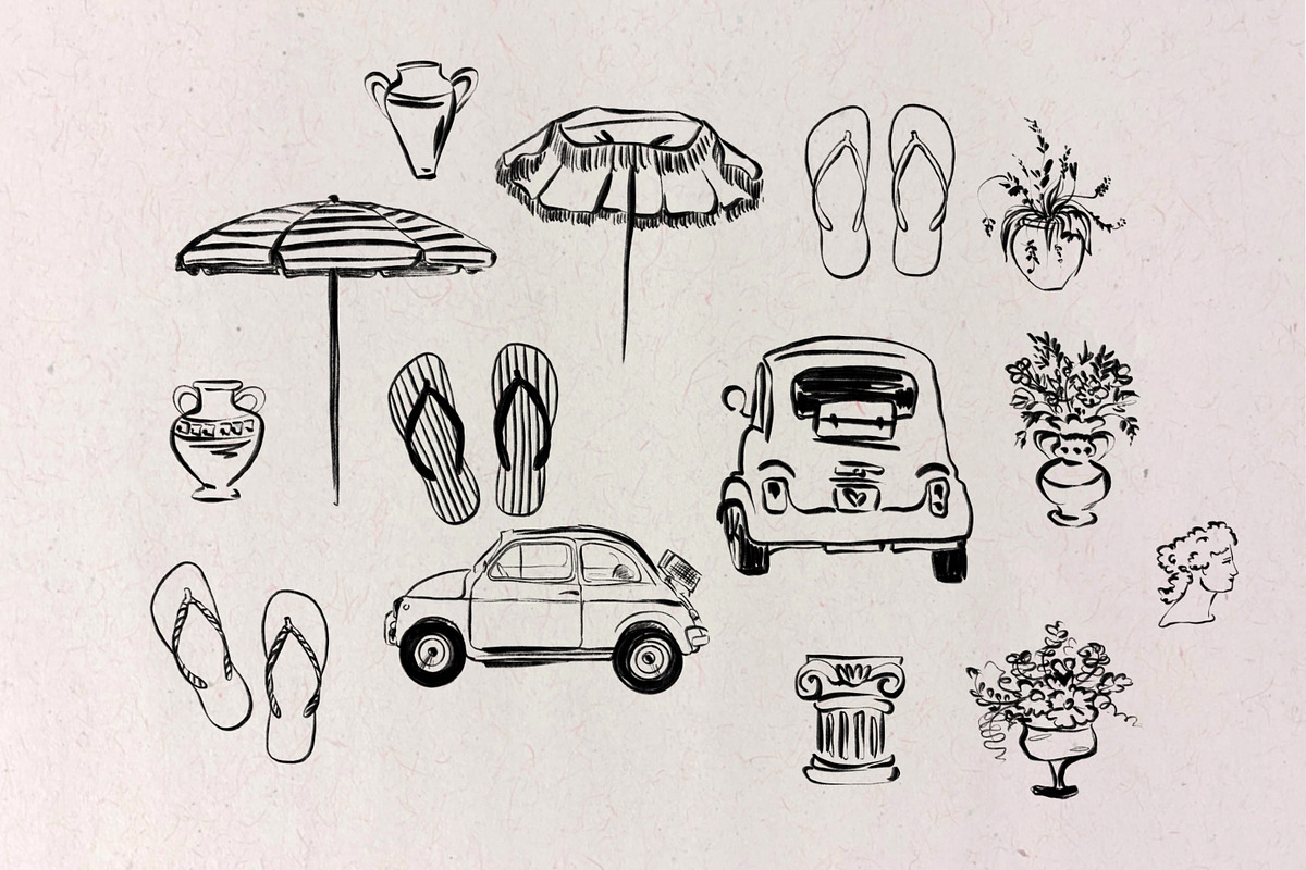 Italian Life Style Procreate Stamps, a Brushes & More by HabitusDesigns (Photo 3 of 19)