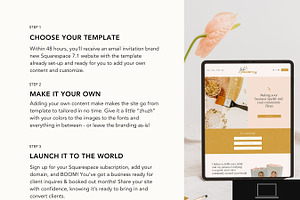 Squarespace 7.1 Boho Business