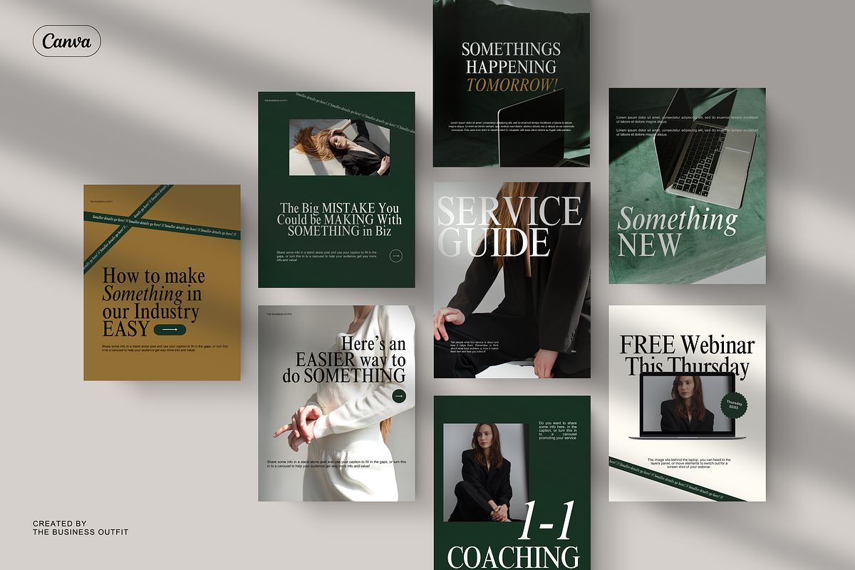 Canva Instagram Posts & Stories Luxe, a Social Media Template by thebusinessoutfit (Photo 13 of 23)