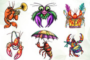 Mardi Gras Crawfish Sublimation, an Illustration by CreationArt (Thumbnail 4 of 5)