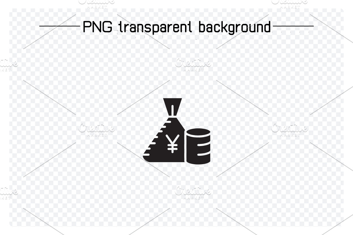Yuan Banknote, Coin & Price Tag Icon, a Finance Illustration by Designfour (Photo 3 of 7)