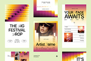 Music Festival Instagram Pack, a Social Media Template by fakhroo (Thumbnail 4 of 5)