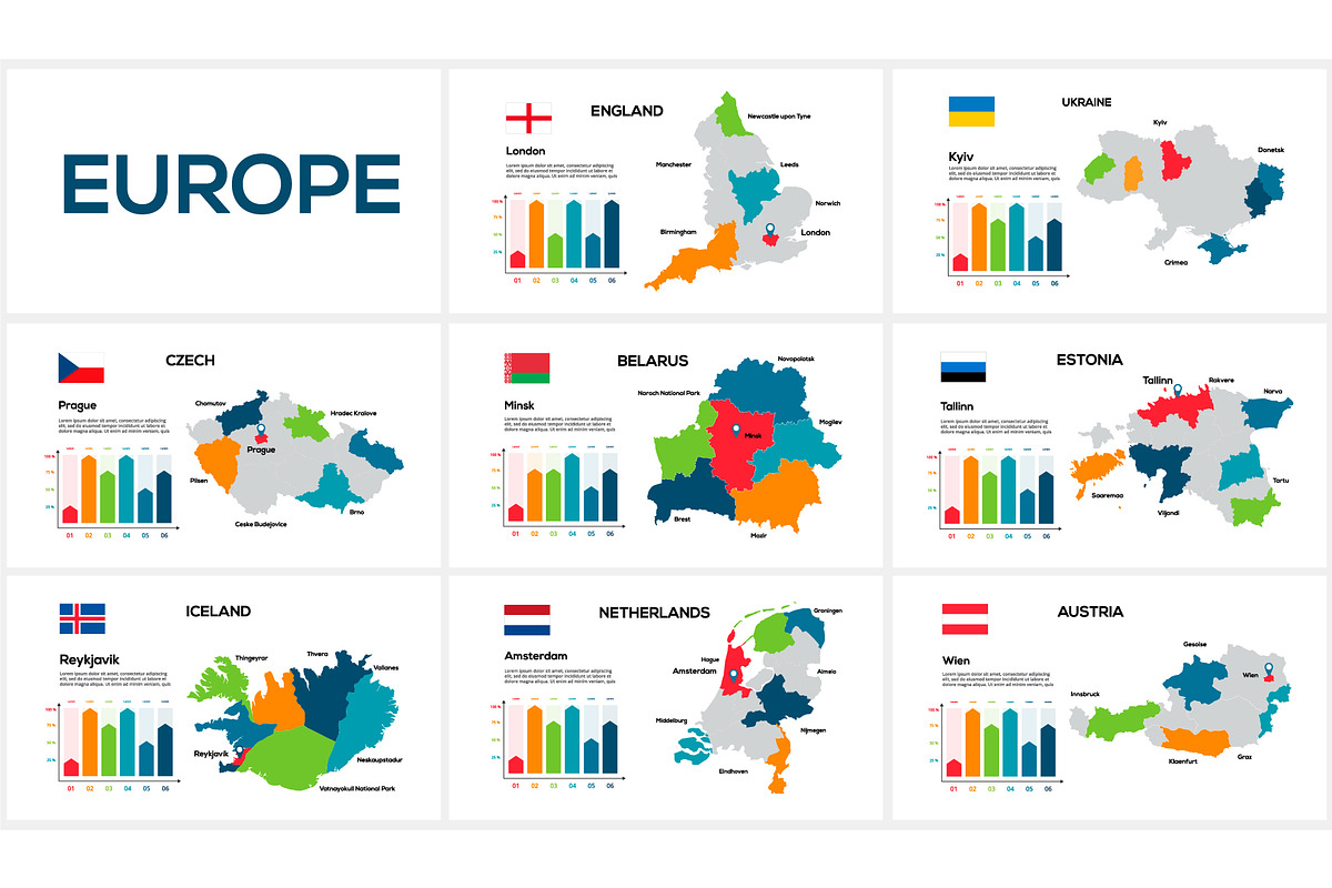 Maps Presentation Canva Template preview 8